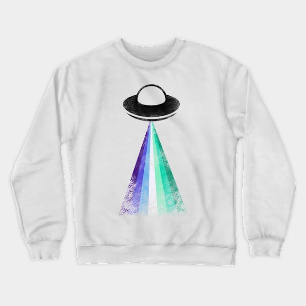 Gaylien Gay Pride UFO Crewneck Sweatshirt by cactuscrust